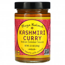 Maya Kaimal, Kashmiri Curry, Индийский соус на медленном огне, мягкий, 12,5 унций (354 г)