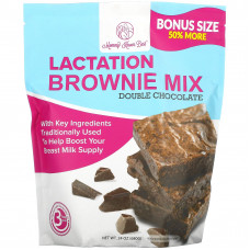 Mommy Knows Best, Lactation Brownie Mix, смесь для приготовления брауни, двойной шоколад, 680 г (24 унции)