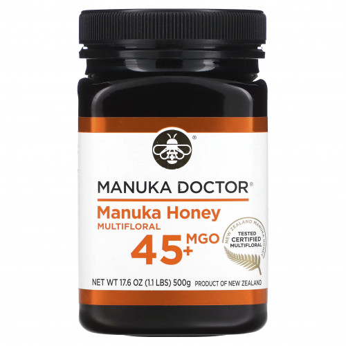Manuka Doctor, Многоцветковый мед манука, MGO 45+, 500 г (1,1 фунта)