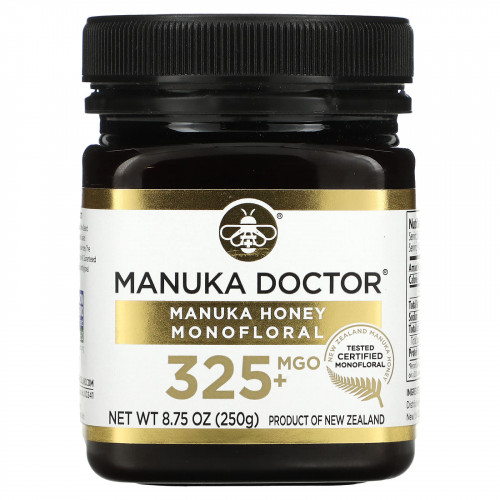 Manuka Doctor, монофлерный мед манука, MGO 325+, 250 г (8,75 унции)