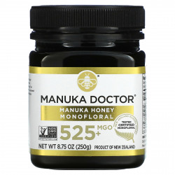 Manuka Doctor, Монофлерный мед манука, MGO 525+, 250 г (8,75 унции)