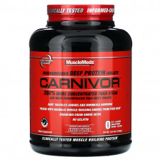 MuscleMeds, Carnivor, изолят говяжьего белка, созданный путем биоинженерии, со вкусом фруктового пунша, 1669 г (3,67 фунта)