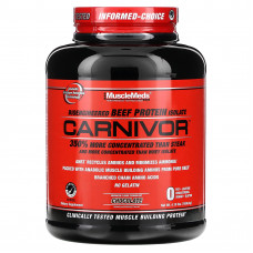 MuscleMeds, Carnivor, биоинженерный изолят говяжьего протеина, шоколад, 1898,4 г (4,19 фунта)