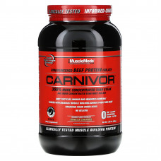 MuscleMeds, Carnivor, биоинженерный изолят говяжьего протеина, ванильная карамель, 888 г (1,95 фунта)
