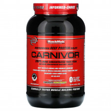 MuscleMeds, Carnivor, изолят говяжьего белка, полученный с помощью биоинженерии, со вкусом шоколада и арахисового масла, 938 г (2,06 фунта)