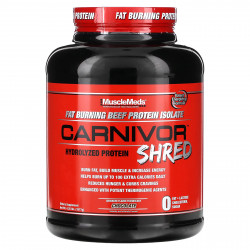 MuscleMeds, Carnivor Shred, гидролизованный протеин, шоколад, 1977 г (4,35 фунта)