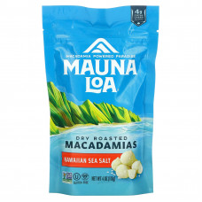 Mauna Loa, Dry Roasted Macadamias, гавайская морская соль, 113 г (4 унции)