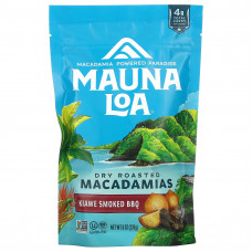 Mauna Loa, Dry Roasted Macadamias, барбекю с копченым киаве, 226 г (8 унций)