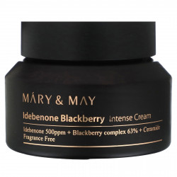 Mary & May, Idebenone Blackberry, интенсивный крем, 70 г (2,46 унции)