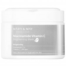 Mary & May, Никотинамид с витамином C, осветляющая косметическая маска, 30 шт., 400 г (14,1 унции)