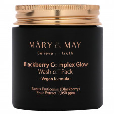 Mary & May, Blackberry Complex Glow, смываемая маска, 125 г (4,4 унции)