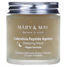 Mary & May, Calendula Peptide Ageless, маска для сна, 110 г (3,88 унции)