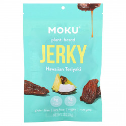 Moku, Растительное вяленое мясо, гавайские терияки, 56 г (2 унции)