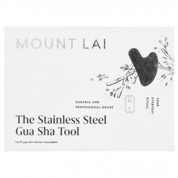 Mount Lai, средство для массажа лица гуаша из стали, 1 шт.