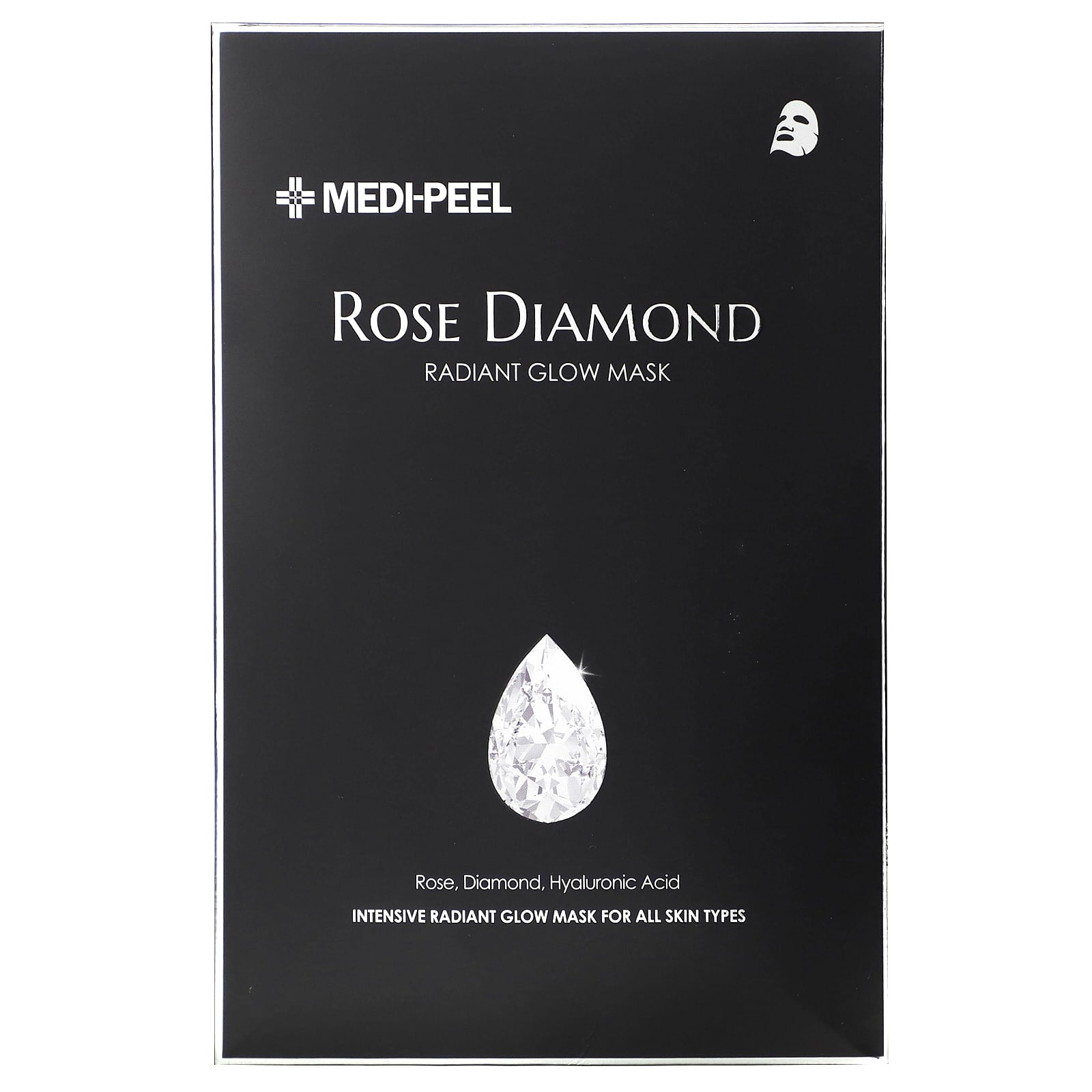 Medi-Peel, Rose Diamond, маска для красоты с сияющим сиянием, 10 шт. Масок по 25 мл каждая