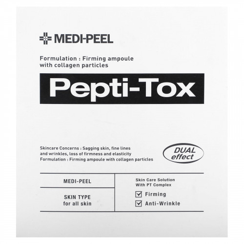 Medi-Peel, Pepti-Tox, укрепляющая ампула с частицами коллагена, 35 мл (1,18 жидк. Унции)