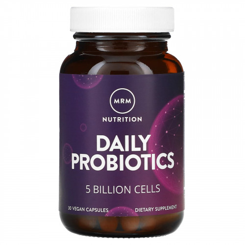 MRM Nutrition, Nutrition, пробиотики для ежедневной поддержки, 5 млрд клеток, 30 растительных капсул