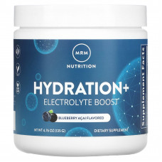 MRM Nutrition, Hydration + Electrolyte Boost, голубика и асаи, 135 г (4,76 унции)