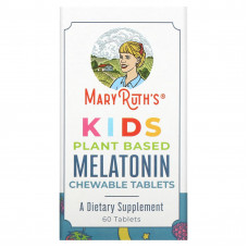 MaryRuth's, Для детей, мелатонин на растительной основе, 60 жевательных таблеток