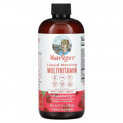 MaryRuth's, Жидкий утренний мультивитамин, малина, 450 мл (15,22 жидк. Унции)
