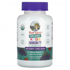 MaryRuth's, Organic Kids, жевательные мармеладки для иммунитета с бузиной, витамином С и цинком, ягодное ассорти, 60 жевательных таблеток