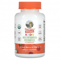 MaryRuth's, Organic, для детей, мультивитамины и жевательные таблетки от постбиотиков, смесь ягод и вишни, 60 жевательных таблеток