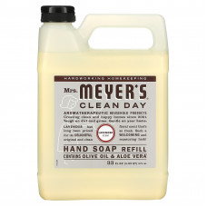 Mrs. Meyers Clean Day, жидкое мыло для рук, сменный блок, с запахом лаванды, 975 мл (33 жидк. унции)