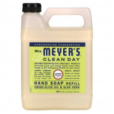 Mrs. Meyers Clean Day, Жидкое мыло для рук в экономичной упаковке с ароматом лимонной вербены, 975 мл (33 жидких унции)