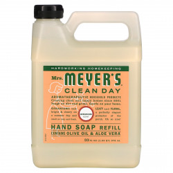 Mrs. Meyers Clean Day, Жидкое мыло для рук в экономичной упаковке с ароматом герани, 975 мл (33 жидких унции)