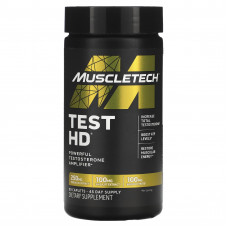 MuscleTech, Test HD, мощный усилитель тестостерона, 90 капсул