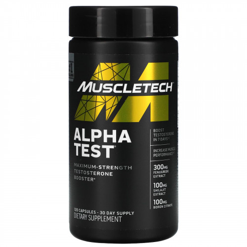 MuscleTech, Alpha Test, 120 капсул