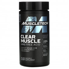 MuscleTech, Clear Muscle, HMB, свободная кислота, 84 капсулы с жидкостью