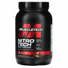 MuscleTech, серия Performance, Nitro Tech, основной источник сывороточных пептидов и изолята, вкус молочного шоколада, 998 г (2,20 фунта)