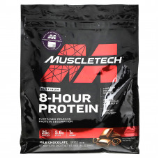 MuscleTech, Platinum 8-Hour Protein, смесь для приготовления протеинового коктейля, молочный шоколад, 2,09 кг (4,6 фунта)