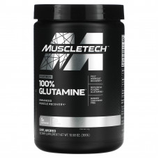 MuscleTech, Platinum, 100% глутамин, без вкусовых добавок, 300 г (10,58 унции)
