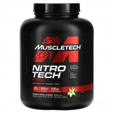 MuscleTech, Nitro Tech Ripped, чистый протеин + формула для похудения, французская ваниль, 1,81 кг (4 фунта)