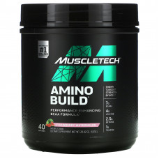 MuscleTech, Amino Build, аминокислоты, клубника и арбуз, 593 г (20,92 унции)