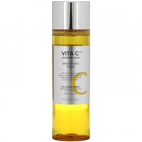 Missha, Vita C Plus Ascorbic Acid, Осветляющий тоник, 6,76 жидких унций (200 мл)