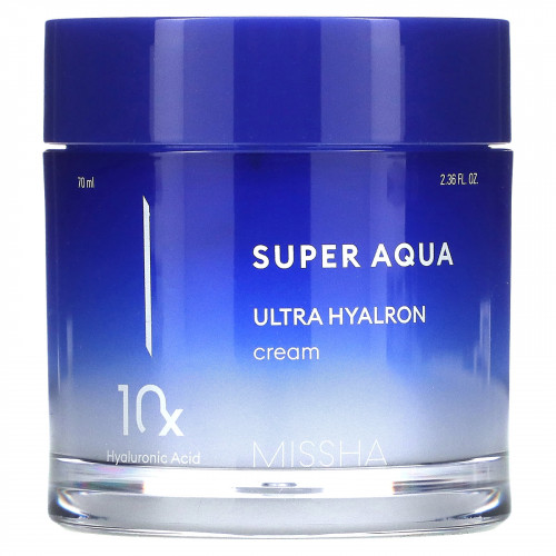 Missha, Super Aqua, ультра гиалроновый крем, 70 мл (2,36 жидк. Унции)