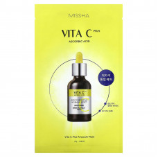 Missha, Vita C Plus Ampoule Beauty Mask, 1 шт., 27 г (0,95 унции)