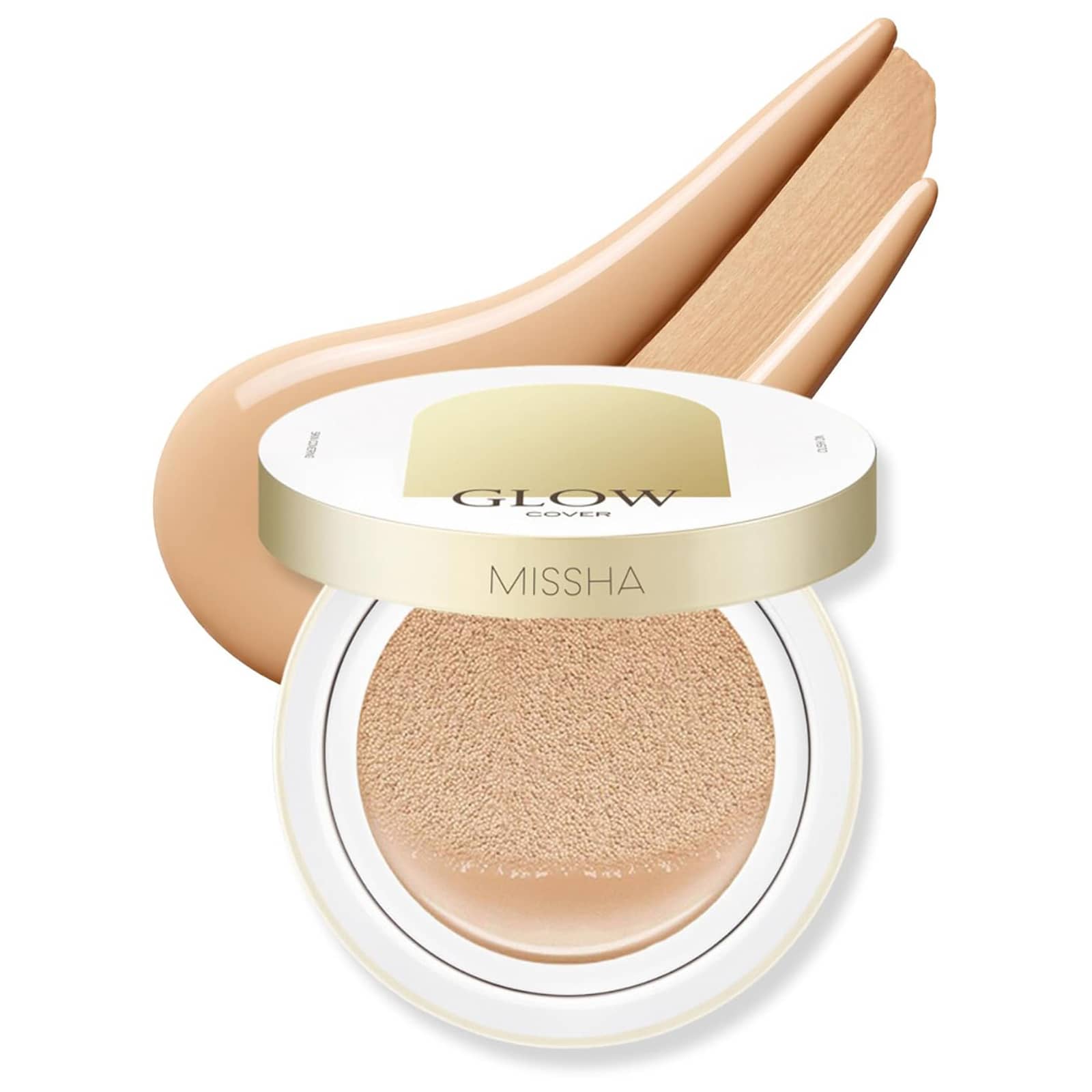 Missha, Glow Cushion, No 23, песочный, 14 г (0,49 унции)