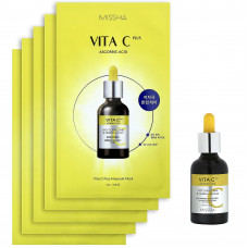 Missha, Vita C Plus Brightening Set, Holiday Edition, набор из 6 предметов