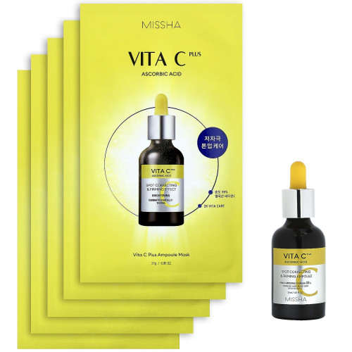 Missha, Vita C Plus Brightening Set, Holiday Edition, набор из 6 предметов