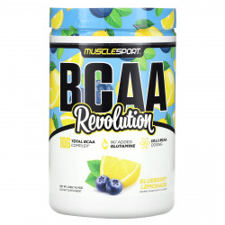 MuscleSport, BCAA, Revolution, черничный лимонад, 450 г (15,9 унции)