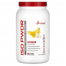 Metabolic Nutrition, ISOpwDR, изолят сывороточного протеина, со вкусом бананового крема, 690 г (1,52 фунта)