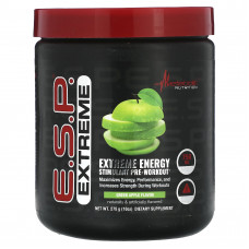 Metabolic Nutrition, ESP Extreme Energy Stimulant Pre-Workout, зеленое яблоко, 275 г (10 унций)