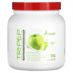 Metabolic Nutrition, Tri-Pep, аминокислота с разветвленной цепью, зеленое яблоко, 400 г (14,1 унции)
