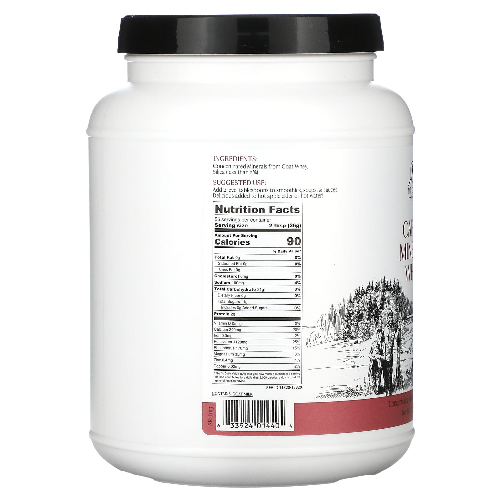 Mt. Capra, Capra Mineral Whey, 1440 г (50,8 унции)