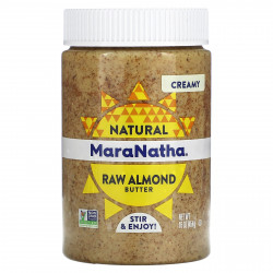 MaraNatha, паста из натурального необработанного калифорнийского миндаля, кремообразная, 454 г (16 унций)