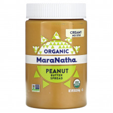 MaraNatha, Органическое арахисовое масло, сливочное, 454 г (16 унций)